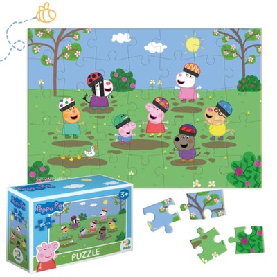 Puzzle Mini 35 Elementów ŚWINKA PEPPA