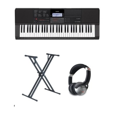 KEYBOARD CASIO CT-X700 + STATYW I SŁUCHAWKI