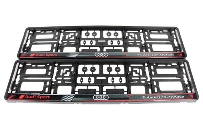 FRAME PLATES REJESTRACYJNEJ AUDI SPORT FUTURE IS AN ATTITUDE JAKOSC!!!  