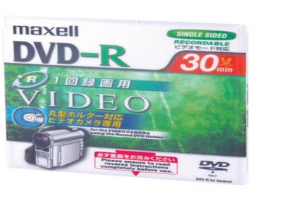 Mini DVD-R Maxell 1,4GB 30min 8cm Płyta Do Kamery