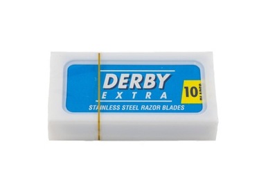 Derby Extra 10 sztuk żyletek do golenia niebieskie