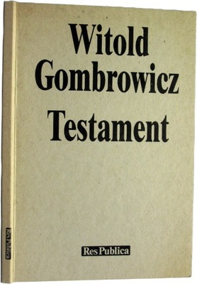Testament Gombrowicz Witold