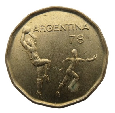 ARGENTYNA 20 PESOS 1978 PIŁKA NOŻNA MENNICZA