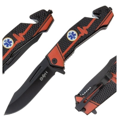 Ostry N-380B NÓŻ RATOWNICZY PRZETRWANIA SKŁADANY