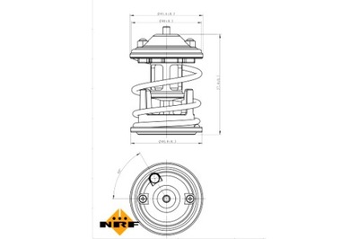 NRF ТЕРМОСТАТ ЖИДКОСТИ ОХЛАЖДАЮЩЕЙ BMW 1 F20 1 F21 2 F22 F87 3 E90 3 E91 фото