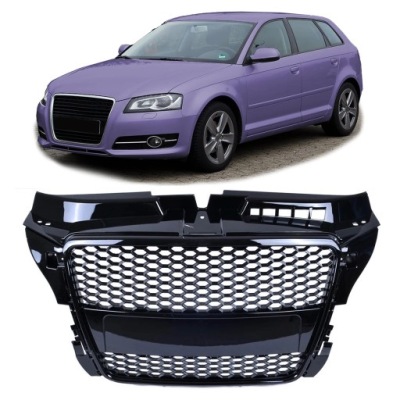 Решётка радиатора do audi a3 8p хэтчбек 2008 - 2012 стиль rs фото №1