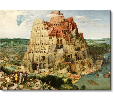 Pieter Bruegel (starszy) , Wieża Babel, 138x100 cm