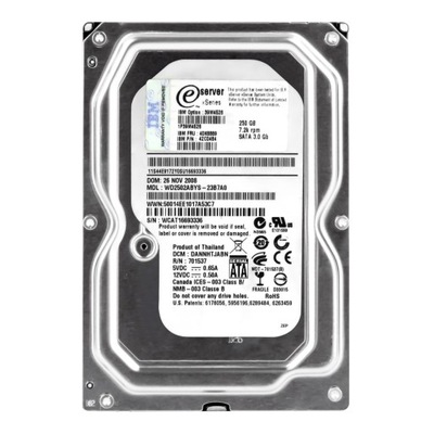 IBM 40K6889 42C0484 250GB 7.2K 16MB SATA II 3.5'' WD2502ABYS-23B7A0