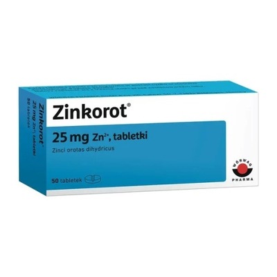 Zinkorot 25 mg, 50 tabletek