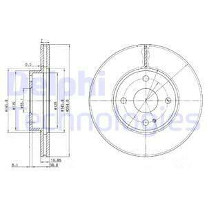 ДИСК ГАЛЬМІВНИЙ DELPHI BG3393