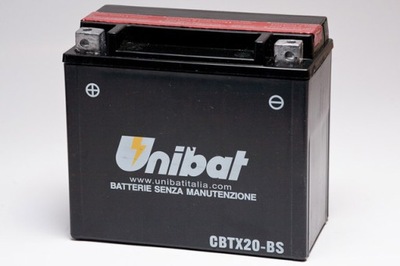 BATERÍA UNIBAT CBTX20-BS, YTX20-BS, 18AH 270A  