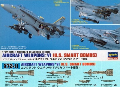 Hasegawa X72-11 U.S Aircraft Weapons VI 1/72