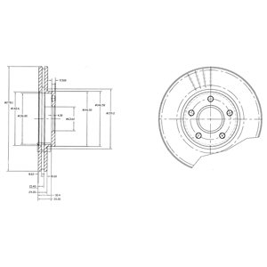 KPL. DISCO DE FRENADO DELPHI BG3826  