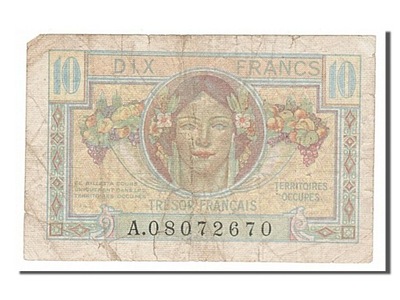 Banknot, Francja, 50 Francs, 1947 French Treasury,
