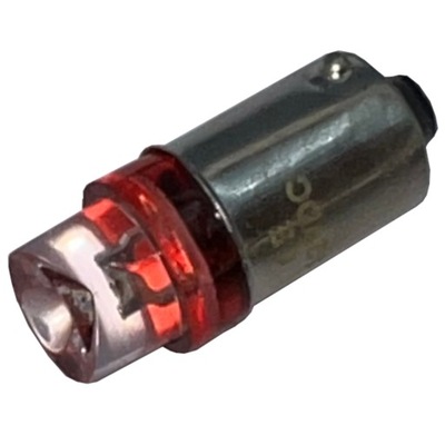 żarówka LED super flux ba9s T4w 12v czerwona