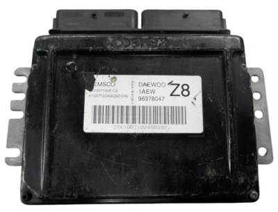 Блок управления двигателя daewoo 1.6 96378047 s010011006 + программирование фото №1