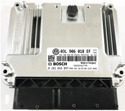 COMPUTADOR ECU SKODA SUPERB 03L906018EF 0281016897  