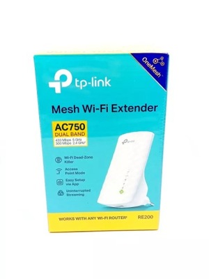 WZMACNIACZ SYGNAŁU WI-FI TP-LINK AC750 WI-FI EXTENDER RE190NL