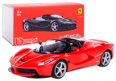 FERRARI LAFERRARI APERTA BBURAGO 1:43 BOX CZERWONY