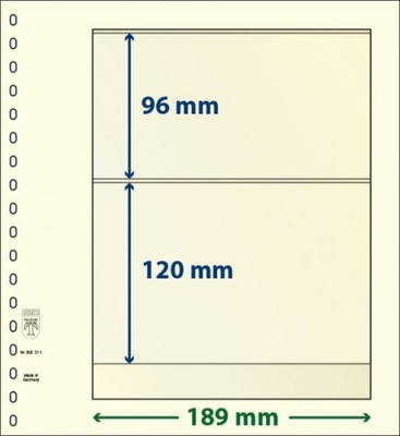 T-karta 802 211 - 2 kieszenie na bloki - LINDNER