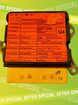 Модуль датчик подушка безопасности vag 5q0959655am фото №1