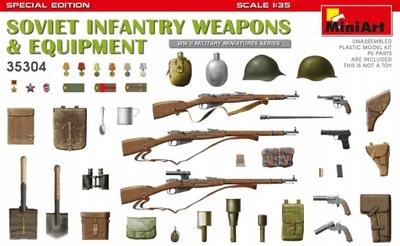 MINIART 35304 1:35 Soviet Infantry Weapons & Equip