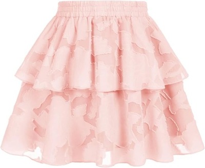 Różowa spódnica dla dziewczynki falbanki 164 cm 14 lat