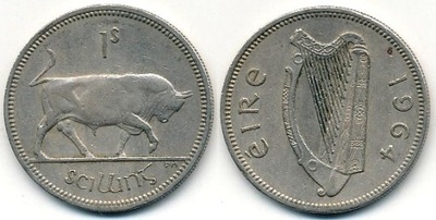 Irlandia 1 Shilling - 1964r ... Monety