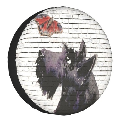 SCOTTIE DOG SPARE TIRE COVER PARA MITSUBISHI SCOTTI  