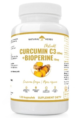 Curcumina C3 Complex Piperyna Bioperine 120 CAPS