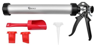 ALUMINIOWY WYCISKACZ DO MAS SZPACHLOWYCH PISTOLET DO SYLIKONU 600ml