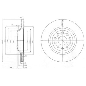 ДИСКИ ТОРМОЗНЫЕ ТОРМОЗНЫЕ DELPHI BG3975