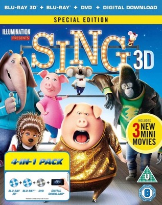 Sing 3D+2D DVD Blu-ray