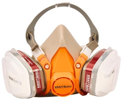 MASKA LAKIERNICZA PÓŁMASKA OCHRONNA PRZECIWPYŁOWA ZESTAW FILTRY WKŁADY