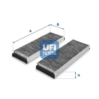 ФІЛЬТР, ВЕНТИЛЯЦІЯ СТОРОНИ ПАСАЖИРА UFI 54.153.00