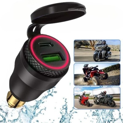 PARA LADOWARKI USB PD BMW DUCATI TRIUMPH QC3.0  