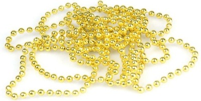 Łańcuch perełki złote 270cm