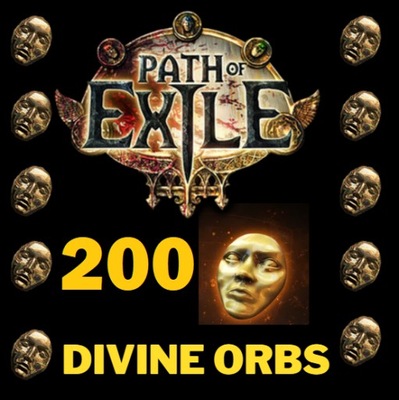 PATH OF EXILE POE STANDARD 200 DIVINE ORB ORBY PC