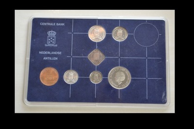 Antyle Holenderskie - 1983 rok - zestaw 6 monet + żeton