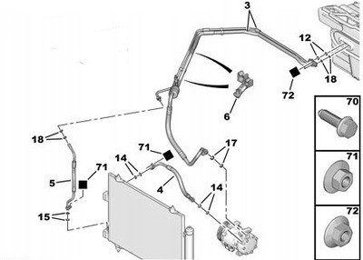 Ущільнювальне кільце прокладка кондиціонера citroen peugeot 16,4 фото №1