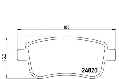 BREMBO TRINKELĖS STABDŽIŲ RENAULT MEGANE 08- GAL. BRE 