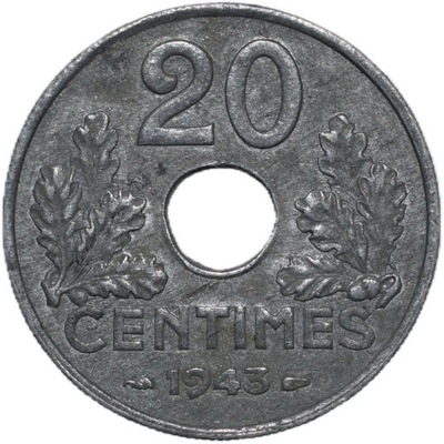 Francja 20 centymów 1941 - 1943