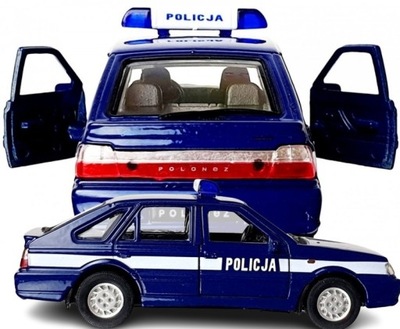 Autko Resorak POLONEZ CARO PLUS POLICJA samochody model kolekcjonerski 1:34