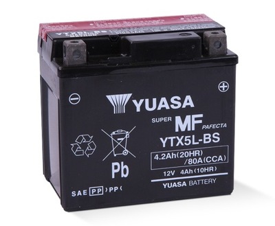 YUASA YTX5L-BS YT5L-BS 12V 4,2AH 80A PRX PX KMX