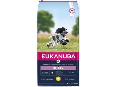 EUKANUBA Puppy Medium Breeds Chicken 15kg