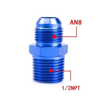 UNIVERSAL STRAIGHT FUEL HOSE АДАПТЕР PIPE THREAD FITTING AN4 AN6 AN8~8711