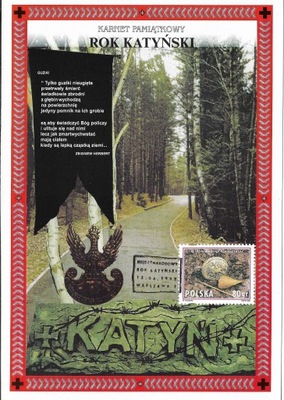 PL 1993 Katyń Karnet pamiątkowy - Rok Katyński