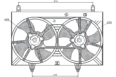 Nissens вентилятор радіатора infiniti fx 35 привід фото №1