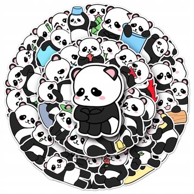 100 VIENETŲ CARTOON PANDA CUTE ANIMAL PERSONALITY CR LOK7679 