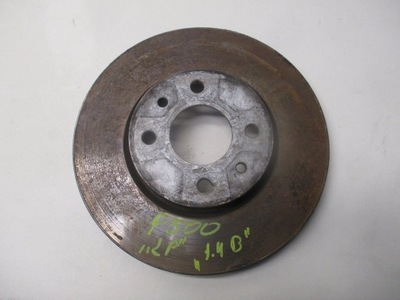 Диск тормозная левый перед fiat 500 1.4 фото №1